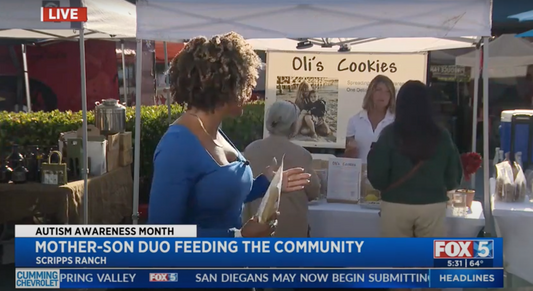 Oli's Cookies is on Fox 5 News.