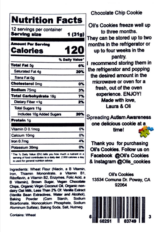 Chocolate Chip Nut-Free Cookies